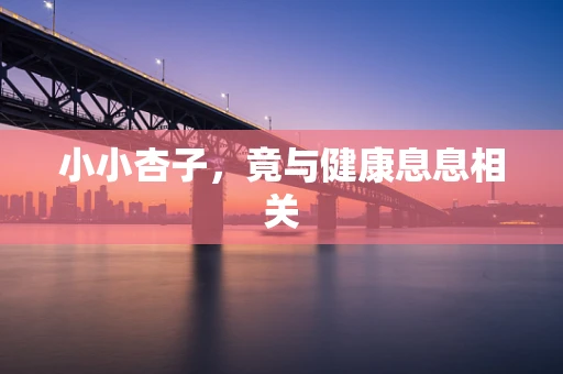 小小杏子，竟与健康息息相关