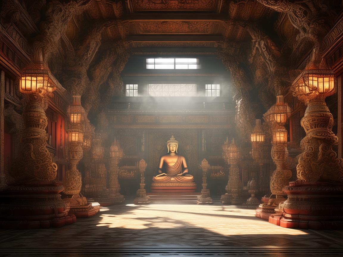 寺庙大雄宝殿中的检验智慧