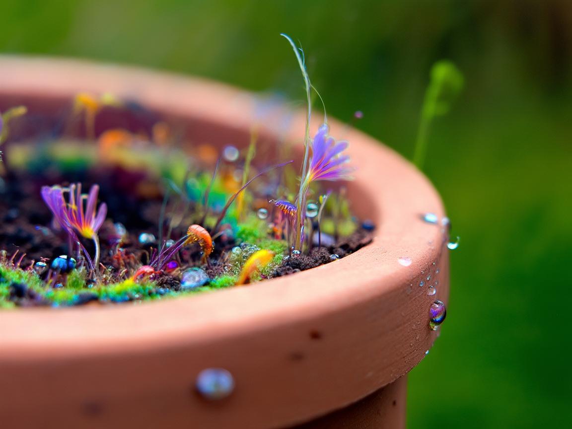 花盆里的微生物世界