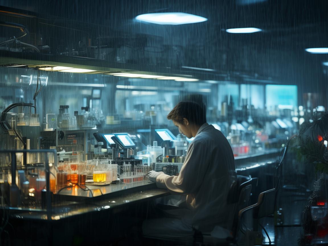 雨幕下的检验科，坚守与责任同行